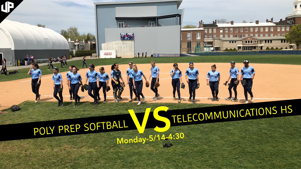 PolyBlueDevils's tweet photo. Poly Prep Girls Softball is in action Monday in a make up game hosting Telecommunications HS from the PSAL at 4:30. #polyprepsoftball https://t.co/JG7bS7fE4X