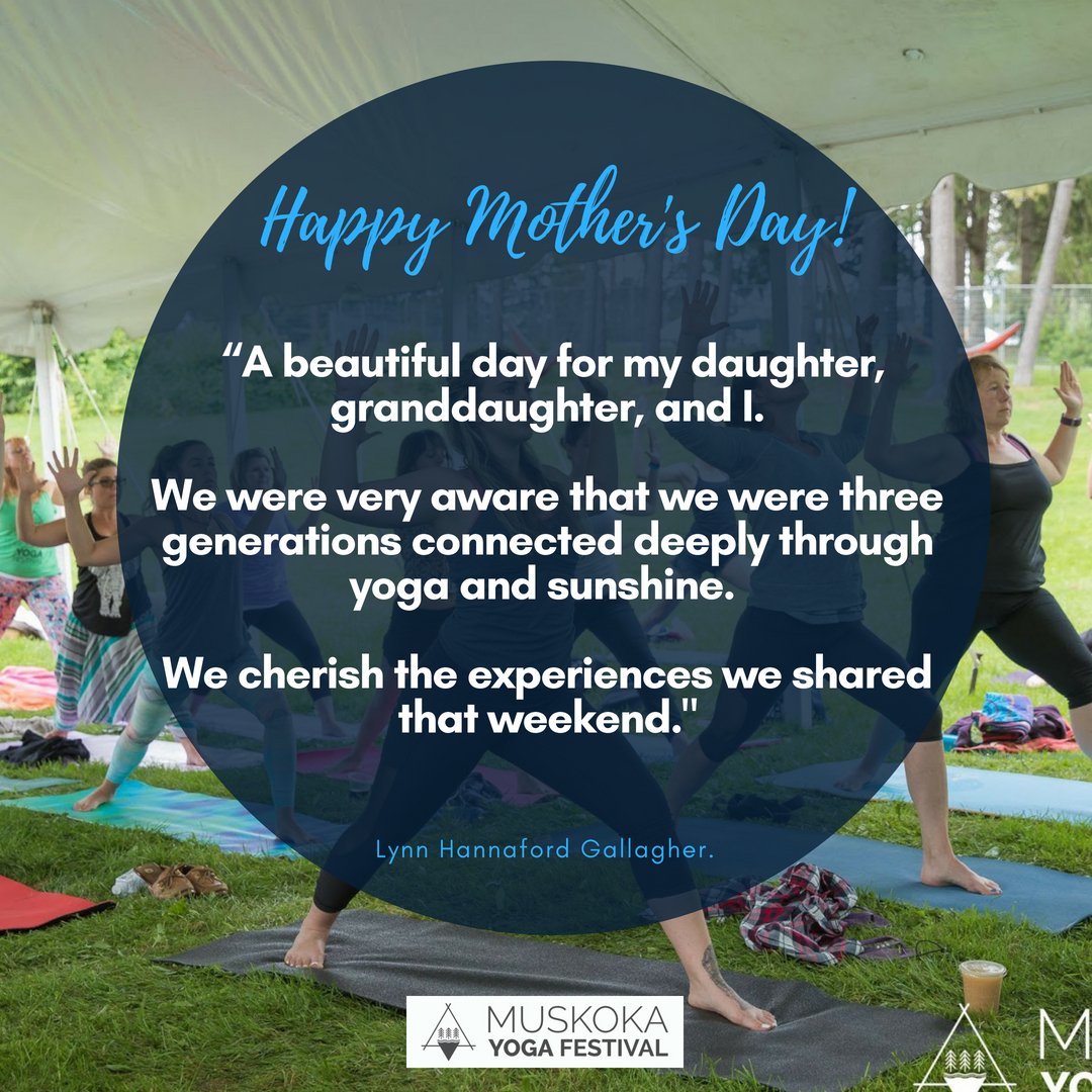 muskokayogafest's tweet photo. Happy #MothersDay to all the moms and mother-figures out there. How did you celebrate today - family yoga by chance?
.
.
#muskokayogafest #muskokayogafestival https://t.co/idUSOxzTQH