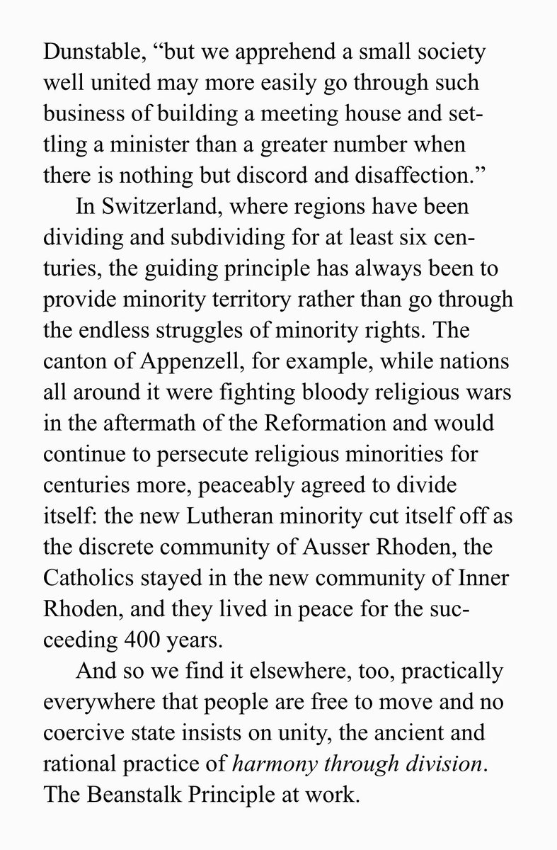 The regulation of size is one the most important tasks of human societies, and the best way, according to Kirkpatrick Sale, to achieve this, is through the practice of division.