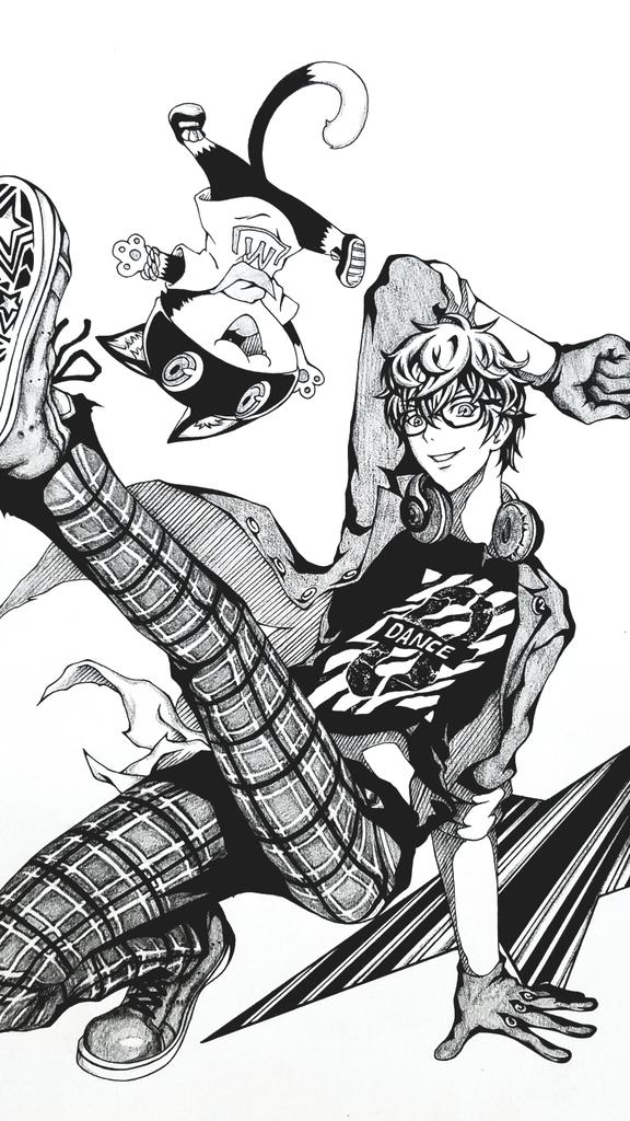 ペルソナ5のダンスゲーム出るので、ぺごくん描いてみた。
#ペルソナ5
#P5
#雨宮蓮
#モルガナ 
