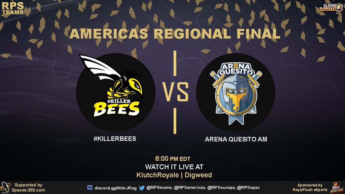 ¡¡¡FINAL REGIONAL <a href="/RPSamericas/">RPS Americas</a> !!!

Transmisión en español: youtube.com/watch?v=GJZLwC…

English streaming: twitch.tv/KlutchRoyale 

#GLHF <a href="/ArenaQuesitoGG/">Arena Quesito</a>