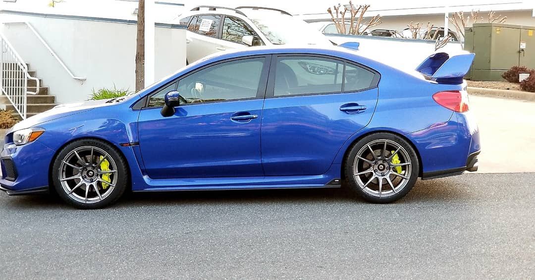 s1motorsports's tweet photo. Reposting @racecompengineering
Ever wondered what 265/35-19s look like on a 2018 STI with #racecompengineering #blacksprings ? Looks uhmazing! #rceblacks #rce #2018sti #265tires #lowered #subispeed #subievibes #subie #racecomp #totally #gtworxbilstein #gtworx #sti #wrx #wrxsti https://t.co/qTlhd2Oqfv