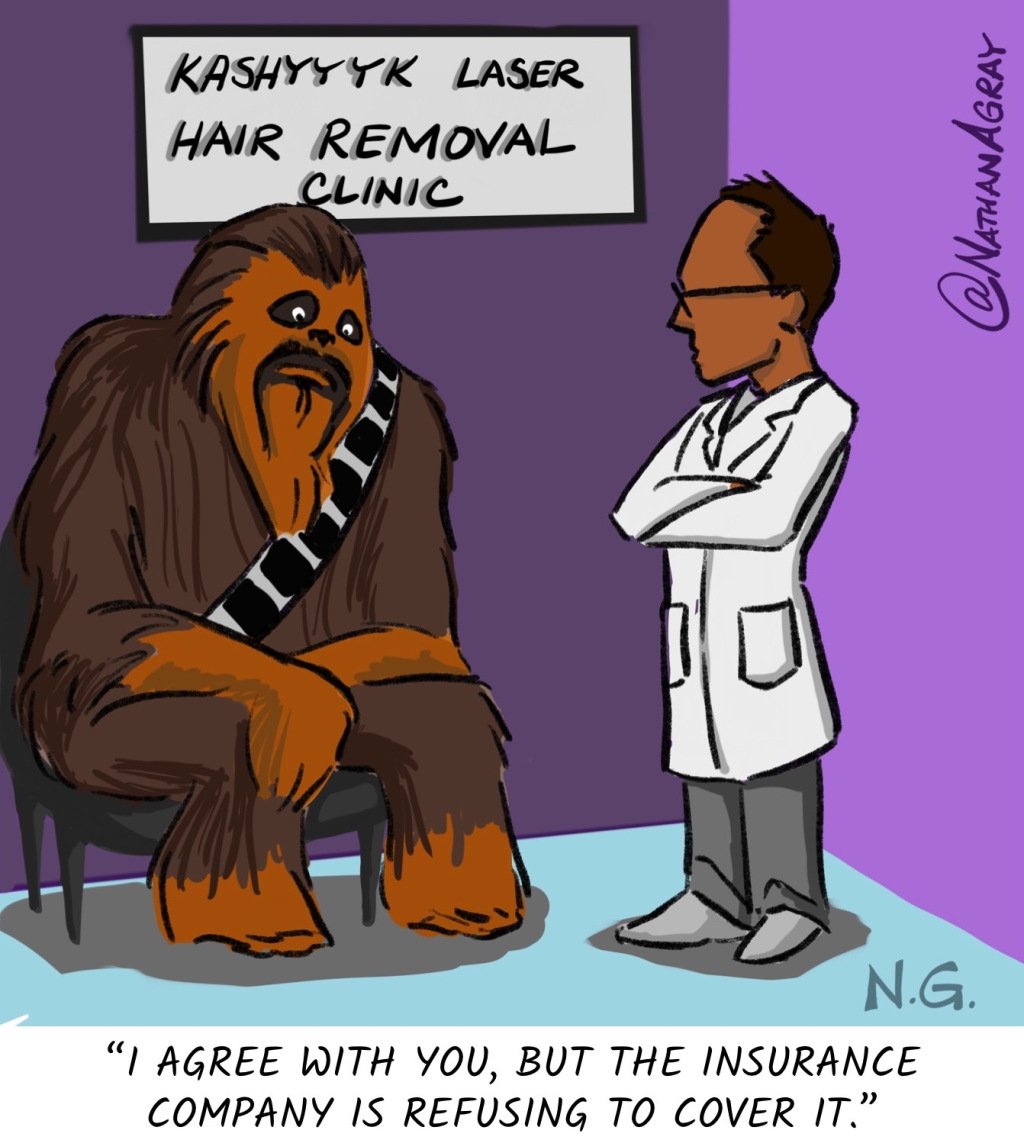 ink_vessel's tweet photo. Everyone Hates Insurance Denials #WookieProblems https://t.co/cTVgr4lOKF https://t.co/P0ZOSAg0hb