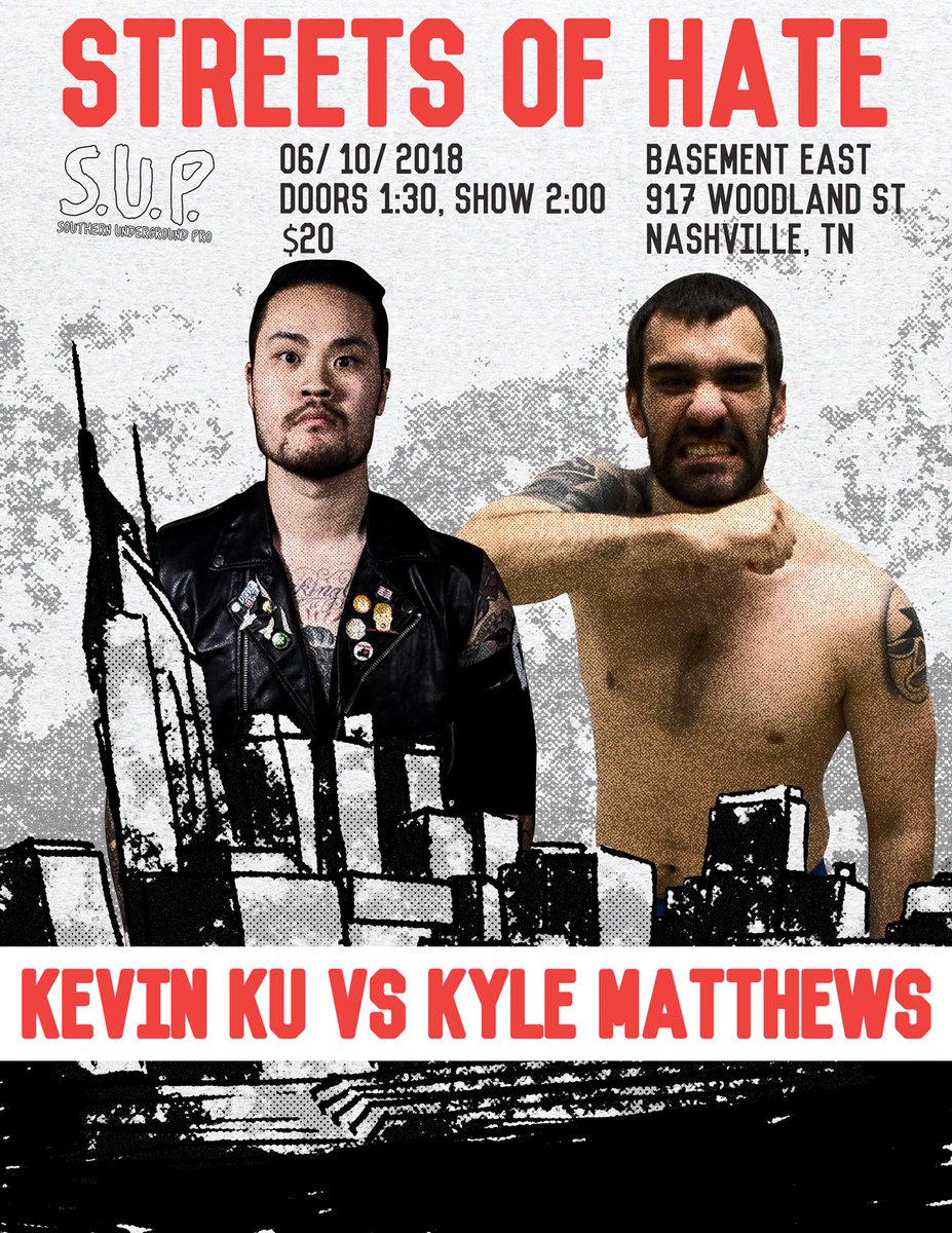 sup_graps's tweet image. MATCH ANNOUNCEMENT 

At #StreetsOfHate current @pwfofficialpro tri states champion @kevinxku takes on the debuting @kmatthews3!