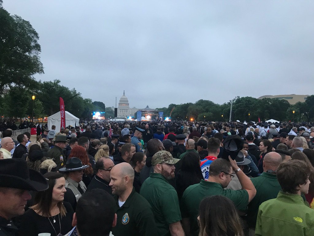 First official event of Police Week. Candlelight Vigil on the National Mall.