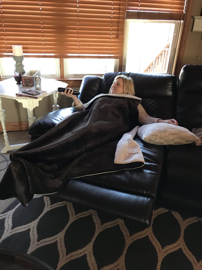corey_ulrich's tweet photo. Only day of the year that I give up my recliner #happymothersday https://t.co/cgZtZoH0Ag