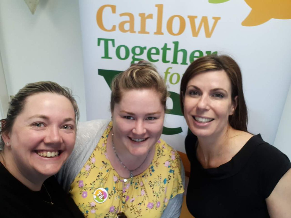 Tullow4Choice's tweet photo. Great morning at the #parentsforchoice coffee morning with two of Carlow's finest parent supporters! Ethna from @BabyRoomCarlow and Rachel, breastfeeding and sling consultant from @Sleepydustsling https://t.co/bQnJYtyvoH