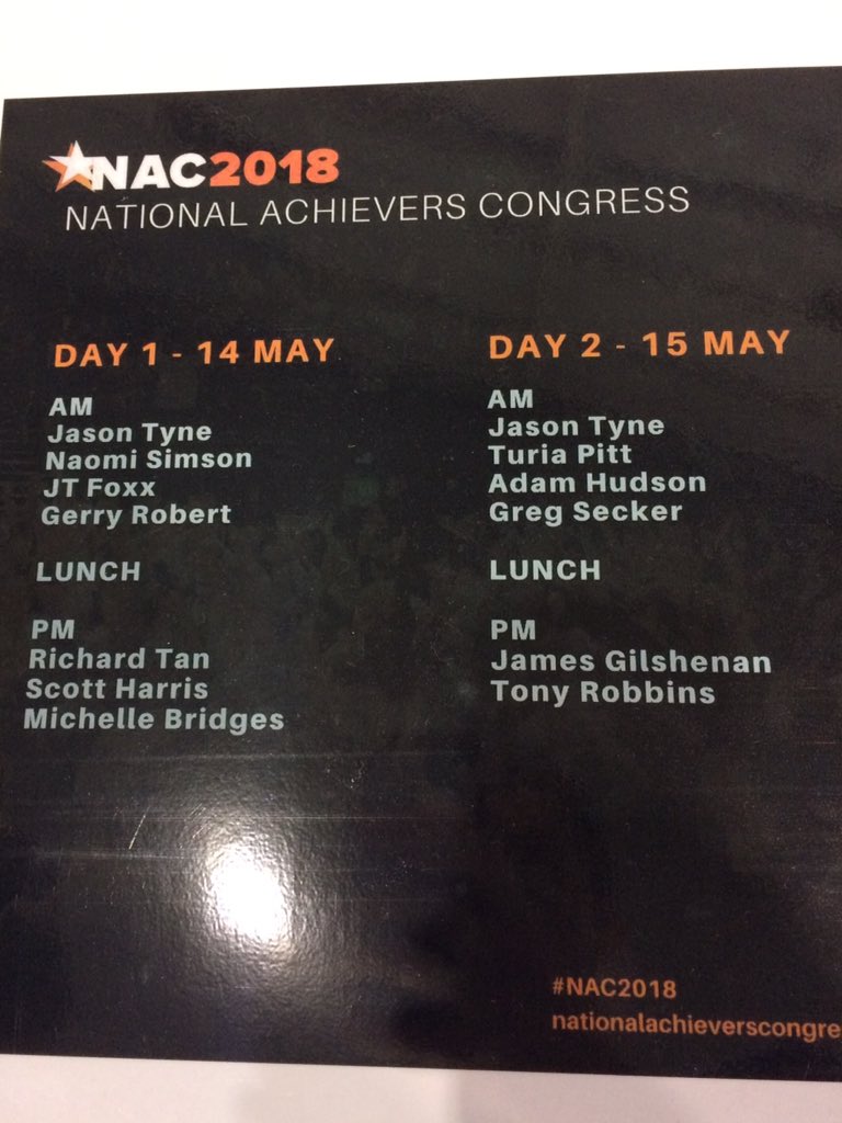 James Henderson (@jghend) on Twitter photo If you're at the #nac2018 event today - I've found a schedule for you 👌✨ <a href="/SR_Aus/">Success Resources</a> If you're at the #nac2018 event today - I've found a schedule for you 👌✨ <a href="/SR_Aus/">Success Resources</a>