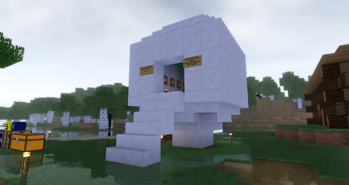 TheSachrock's tweet photo. Thanks @ElectricHamstar for the great Birthday Present on the @EmpireMinecraft server https://t.co/jPGGPfeyVj