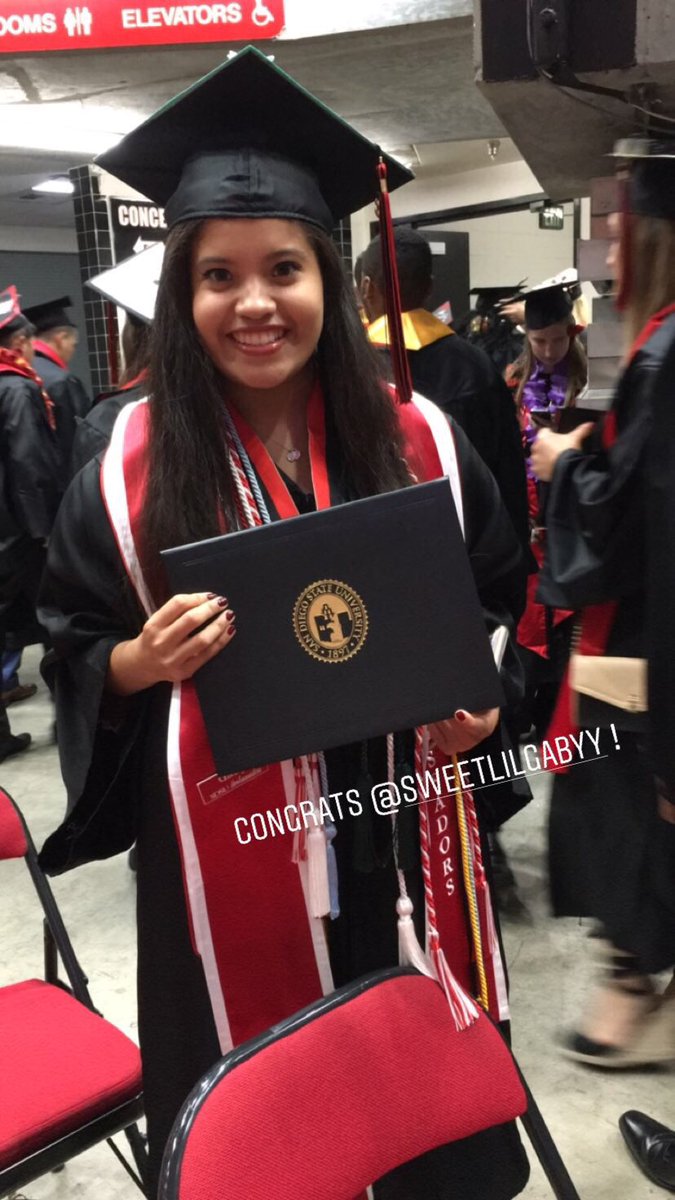 PSFA_Council's tweet photo. We’re happy to send off our Vice President @sweetlilgabyy and VP of Intercultural Affairs Jenny! #SDSUGrad #PSFAproud https://t.co/EnOXpdZ2yl
