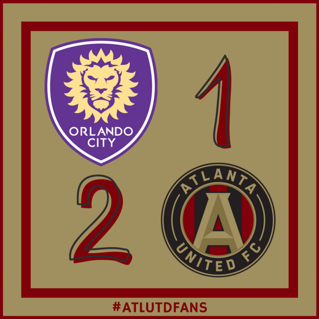 atlutdfans's tweet photo. Orlando City SC 1 - 2 Atlanta United . Great Job Team!! #uniteandconquer #atlutd #mls #atlutdfans #atlantaunited #weloveatl https://t.co/21YGHbNGP9
