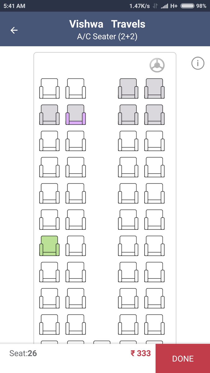 Travel Seating Chart