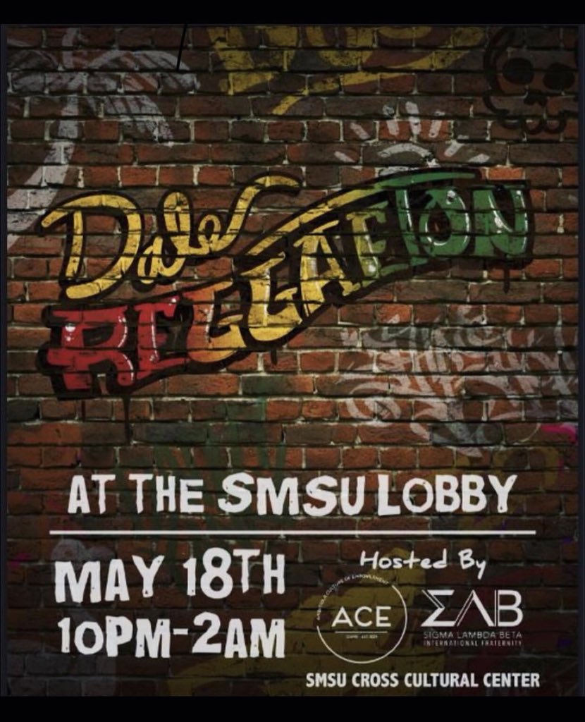 CSUSBBETAS's tweet photo. Dale Reggaeton this Friday May 18, 10pm-2am. Free and open to all students and the public with 18+ ID. Come dance all night to some reggaeton! 💃 🕺 https://t.co/WE8Bg3bmVZ