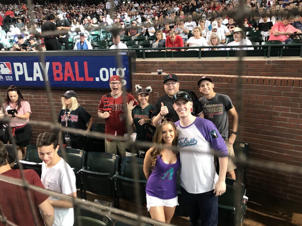 1580TheFanatic's tweet photo. The #DbacksFanatic crew in the Batter’s Box Suite before the game thanks to @Marlins_Man!
#PayItForward
@RealTamzarian @ZacktotheFuture @OlenaFriesen @sibedog https://t.co/MpZR25TFsg