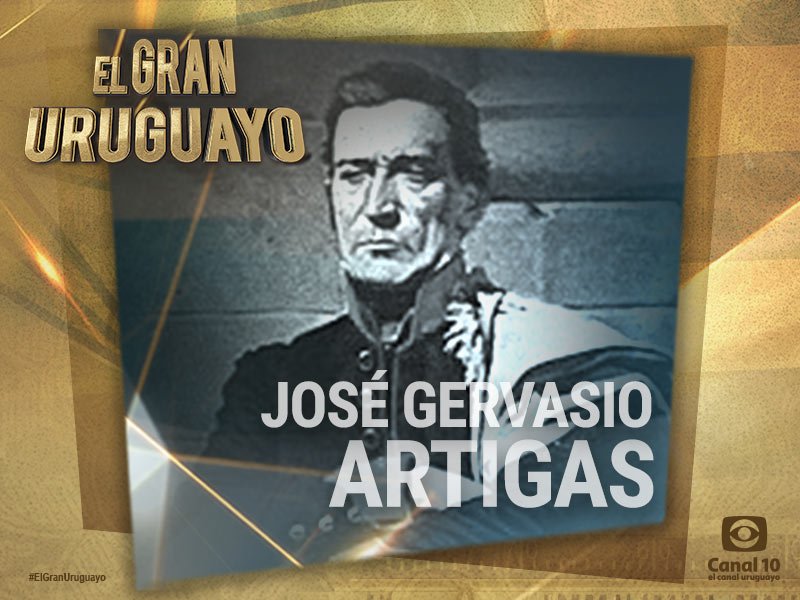 Y #ElGranUruguayo es, con el 52,3% de los votos, José Artigas