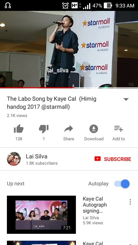 NicsniKAO's tweet photo. Watch watch lang ng mga video ni @kaye_cal πβ€ Sana kasali ulit si kaye cal sa HIMIG HANDOG 2018 Hehehe... #thelabosong @wency041079 https://t.co/aIF5orazdq