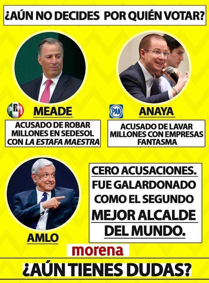 josromsan's tweet photo. @Milenio México necesita algo distinto al PRIAN, necesitamos a AMLO! https://t.co/m06wq539gv