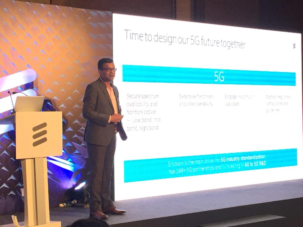 EricssonIndia's tweet photo. "Everything and anything that has been deployed for 4G today will support 5G as well," Nitin Bansal, MD Ericsson India at the #DoZone in #India. Catch the full story by @firstpost here :https://t.co/nZHARLrsFR https://t.co/LtU2pUJOZi