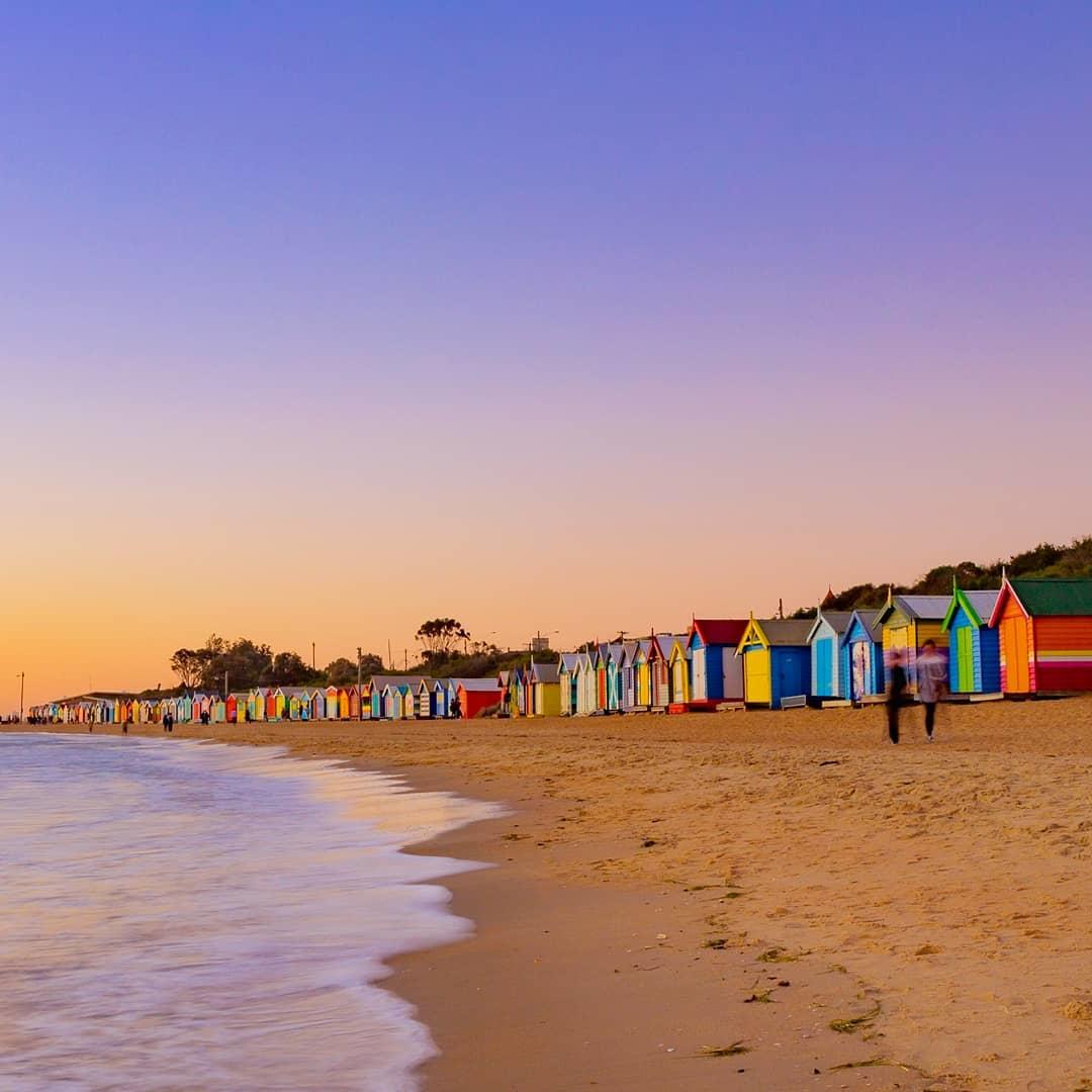 Care to join us for a stroll along Brighton Beach in @melbourne? (via IG/rob_palebluedotphotography) #seeaustralia
