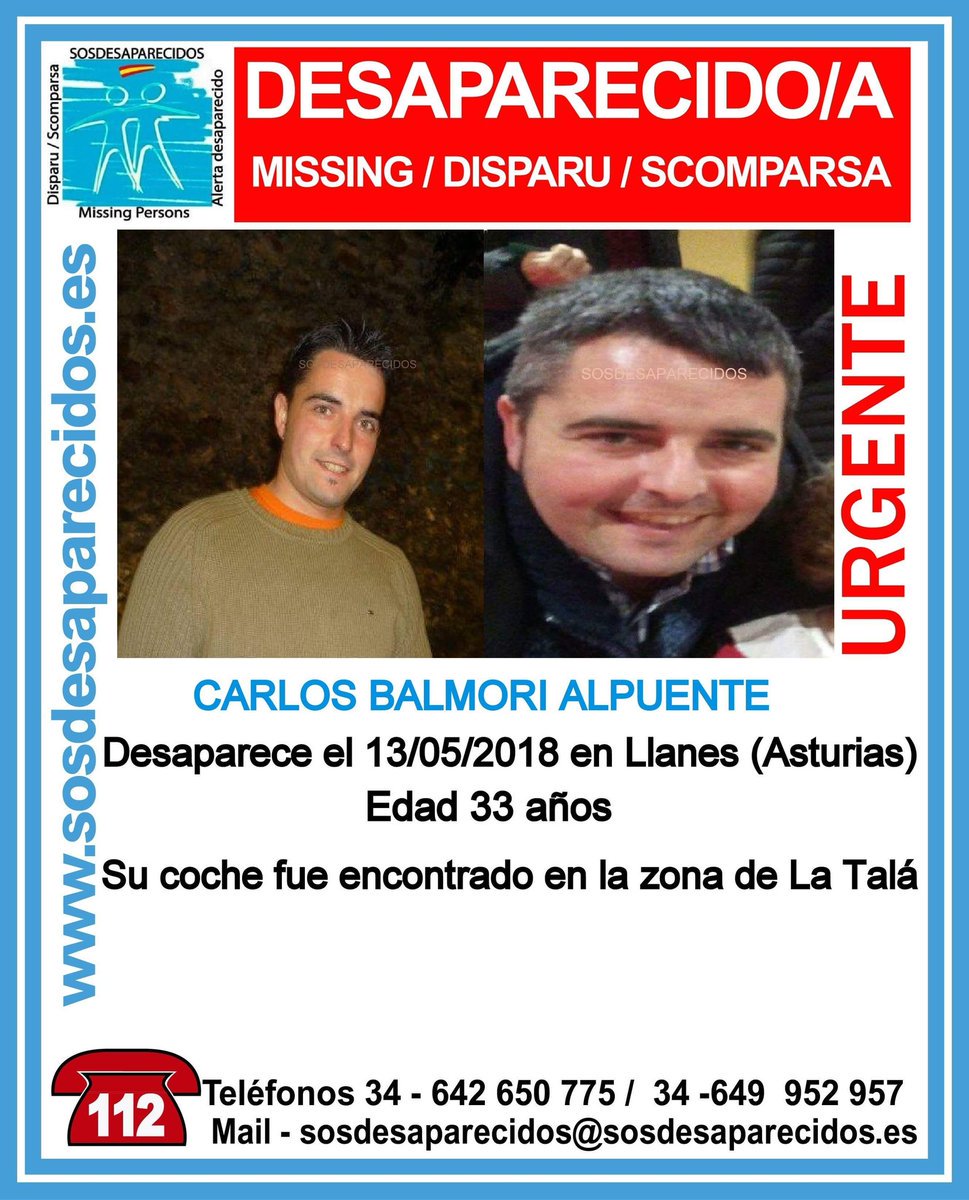 🆘#Urgente⚠
Este es José Carlos y ha #desaparecido en Llanes #Asturias
¿Lo has visto?
☎️062
☎️112
Tu RT no cuesta nada y ayuda mucho