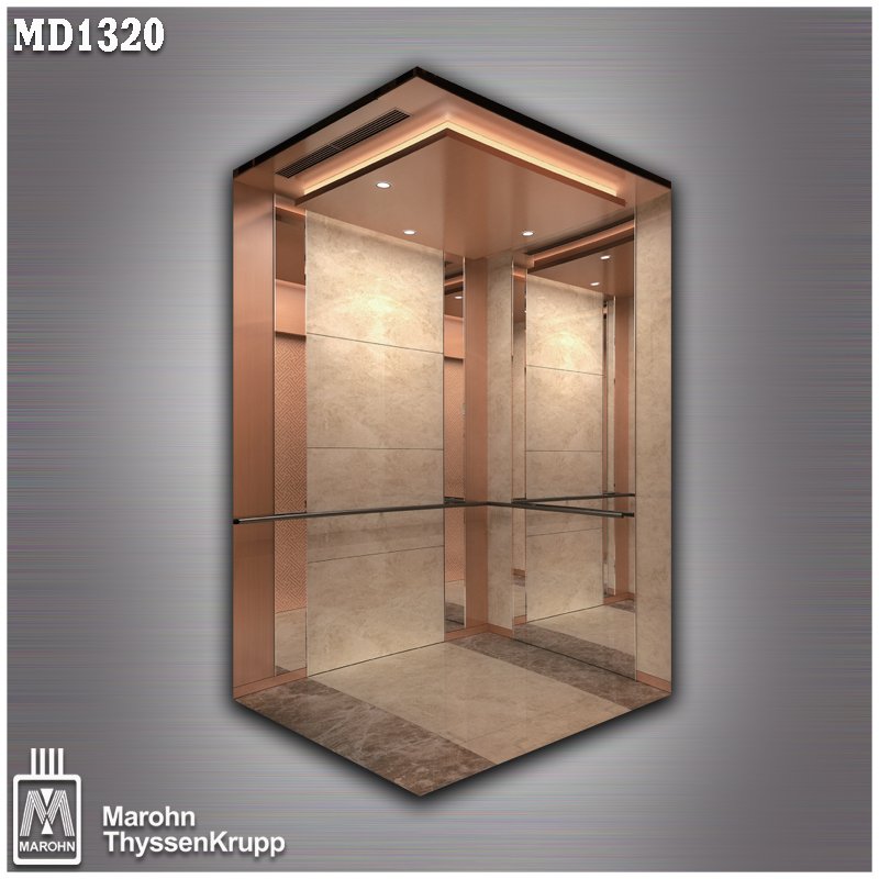Marohn_TK's tweet photo. Цахилгаан шатны MD1320 стандарт загварын онцлог:

- Алтлаг өнгө зонхилсон
- Өвөрмөц загварлаг LED гэрэлтүүлэг
- Гантиг чулуун шал
- Орчин үеийн хэв шинжийг агуулсан хээтэй чимэглэл, толин зэвэрдэггүй ган

Өөр загваруудын чимэглэлийг хослуулах боломжтой. https://t.co/Ro8iXvb6fu