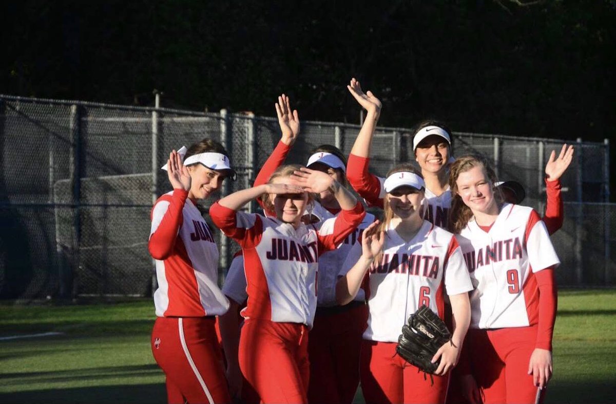 jhs_fastpitch's tweet photo. We are waving goodbye to kingcos and hello to districts. Come to our first district game tomorrow @ 4:00 
 @ Juanita! https://t.co/2HjJJ0qnSF