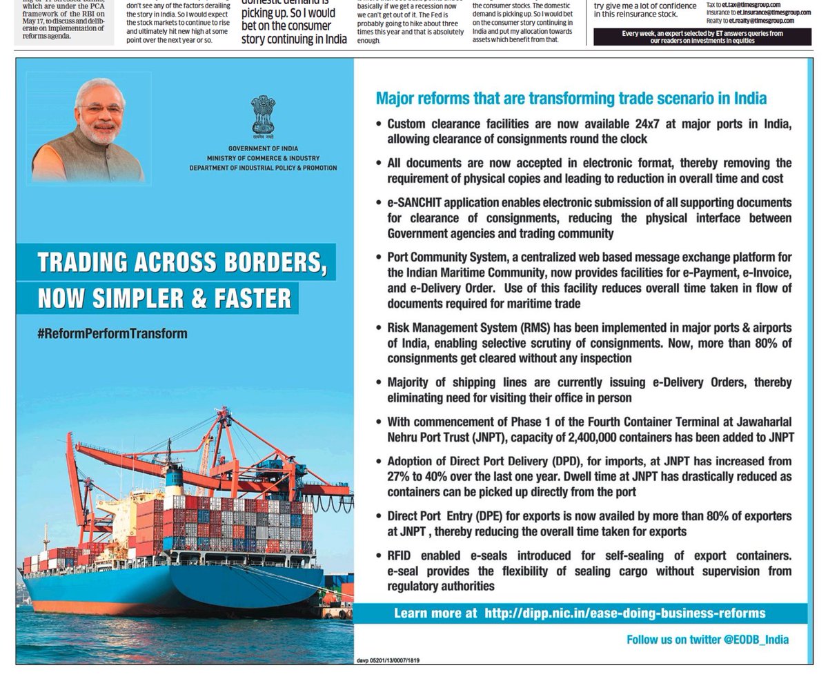 beastoftraal's tweet image. For a Government advertisement, this is pretty remarkable... that they added not just a Twitter handle, but also a hashtag (#ReformPerformTransform). But, ironically, that hashtag has been used just 3 times in 2018 (and only once in appropriate context, by @MahaDGIPR Twitter