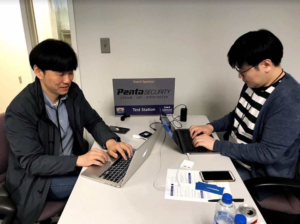 AMO team attended the OmniAir Motor City Plugfest last week for V2X technology testing and networking. 🔧🔍🤝 

Read more in our blog post: bit.ly/2KggXSc  

#connectedcars #V2V #V2X #ConnectedVehicles #ico #blockchain