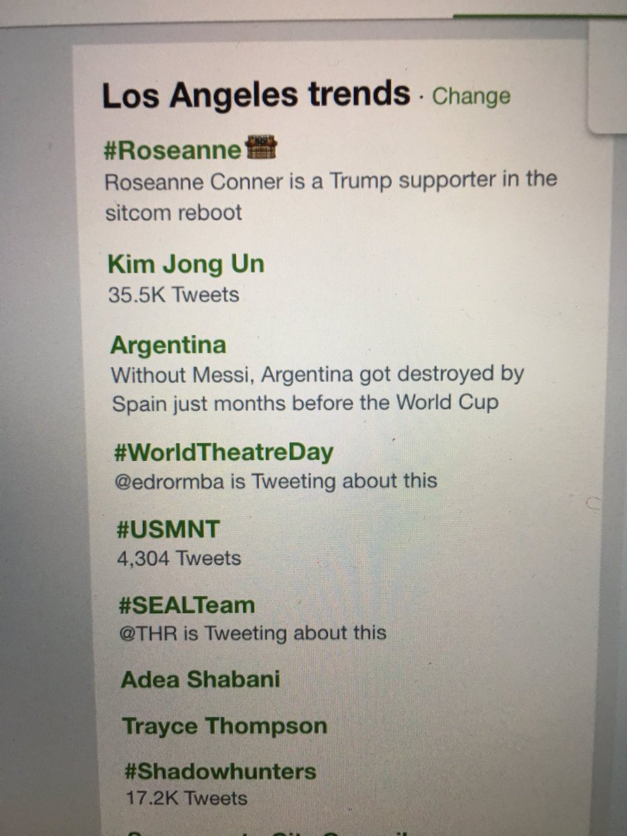 reFocusZone's tweet photo. #MAGA supporting Roseanne still #1 ...
The countdown is on for Tuesday 8/7c @RoseanneOnABC. New episode celebrating family!
Go here to catch up or watch episodes again:
https://t.co/FTVWqfbW16
#ConnerFamilyLove #RealIssues #GreatTV #Hollywood #tcot #news @therealroseanne https://t.co/HvKhJxYq0g