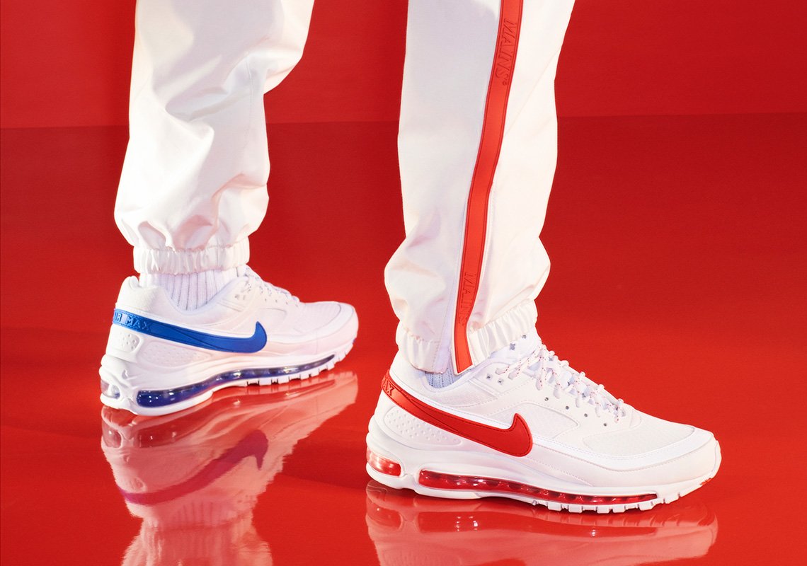 sneaker_wars's tweet photo. 【国内5月19日発売予定】スケプタ × ナイキ エアマックス97/BW サミット ホワイト/ハイパーコバルト-ホワイト(AO2113-100)
⇒https://t.co/wH7AmLxc7T
名作エアマックスのハイブリッドモデル！左右非対称カラーのスウッシュも特徴的！
#sneakerwars #スニーカー #NIKE https://t.co/4EJjj4hEXr