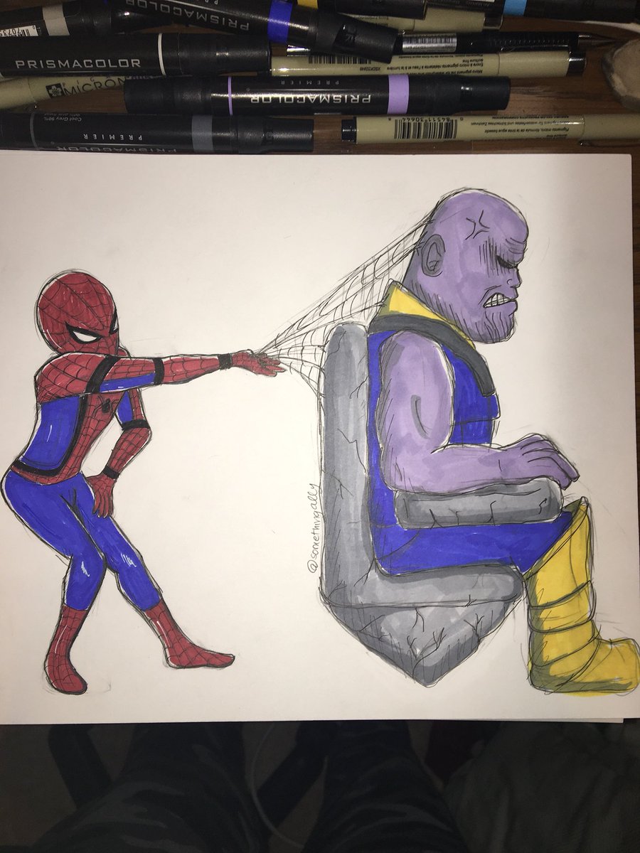 somethingally's tweet photo. “Look what I’m whipppin’ now (Web!)” @donaldglover #InfinityWar #ThisIsAmerica #ChildishGambino #Avengers https://t.co/1hRIb1NkxI