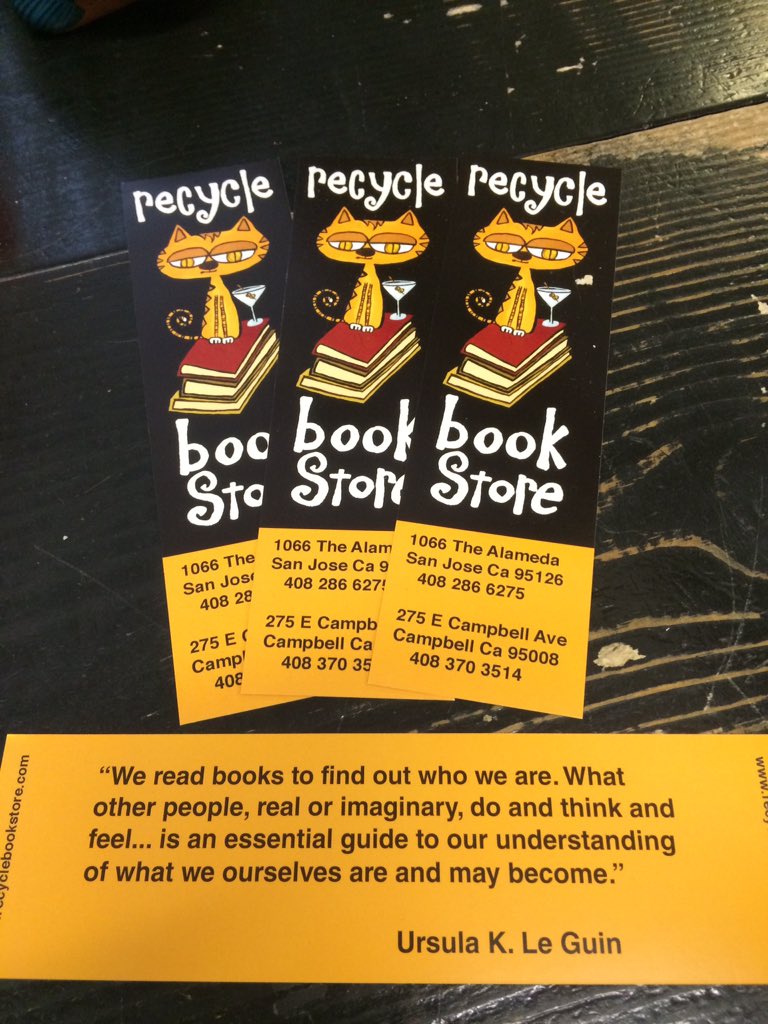RecycleBook's tweet photo. We have new bookmarks! #recyclebookstore #recyclebookstorewest https://t.co/AaNhD5HQvf