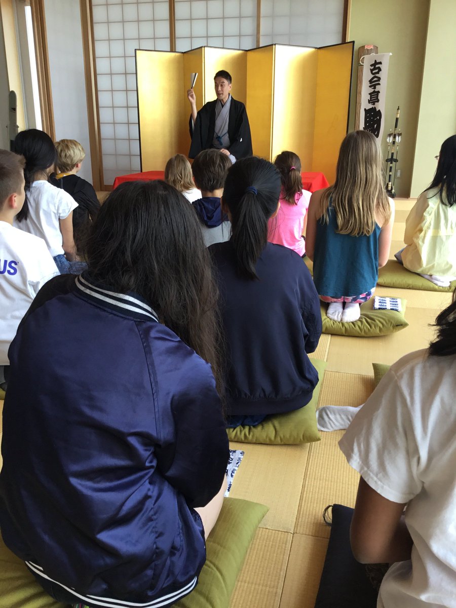 asijMachidori's tweet photo. #G5JPclass has started practicing #Rakugo  #Tokisoba for the performance at #JapanCenter on May31. It will be an unique style of #Rakugo ! https://t.co/TYuCs6Hqub