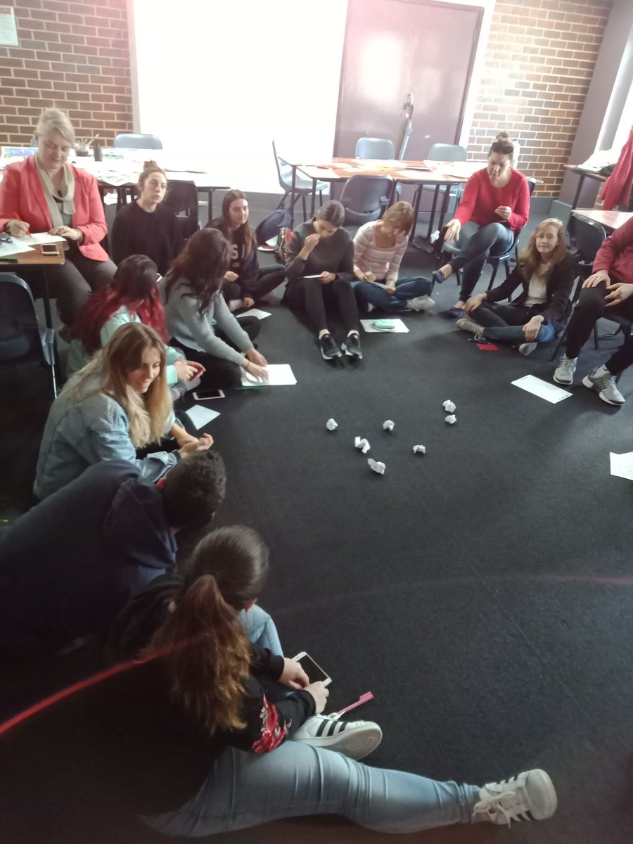 Loved implementing the snowball activity as a means of group reflection #acuedu_p