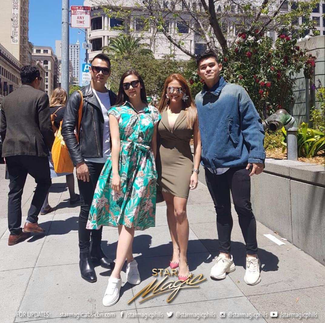 ijakesofficial's tweet photo. @ijakecuenca, @prinsesachinita, @gretsfullido and @ImPascualInigo in San Francisco, California for the Tikim Food Fun Run. #TFCLive #TIKIMRun #JakeCuenca https://t.co/5i3YFlta8j