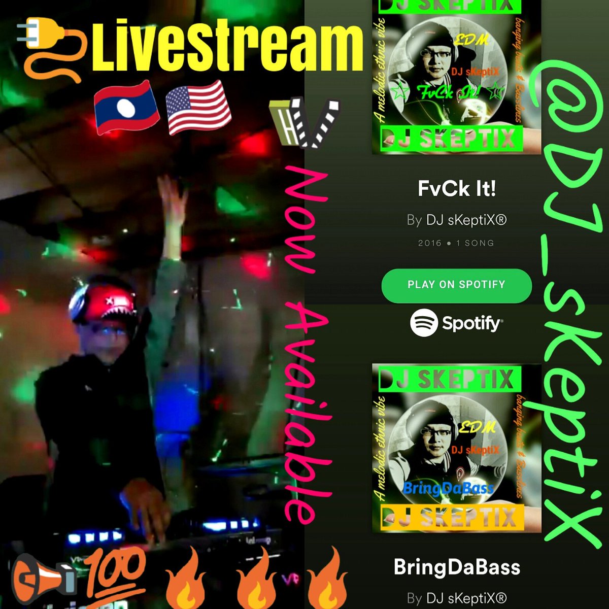 DJ_sKeptiX's tweet photo. 📢🔌 #livestreaming via FB 4your viewing pleasure. #inthemixlive #newsingle FvCk It! & Bring The Bass! #edm #edmlifestyle #plur #edmmusic #rave #edmgirls #edclv2018 #edclv #musicproducer #ULTRA20 #follo4follo #unsigned #tomorrowland #tomorrowworld #dj #producerlife #djmix #rt https://t.co/S3HtT3IJIE