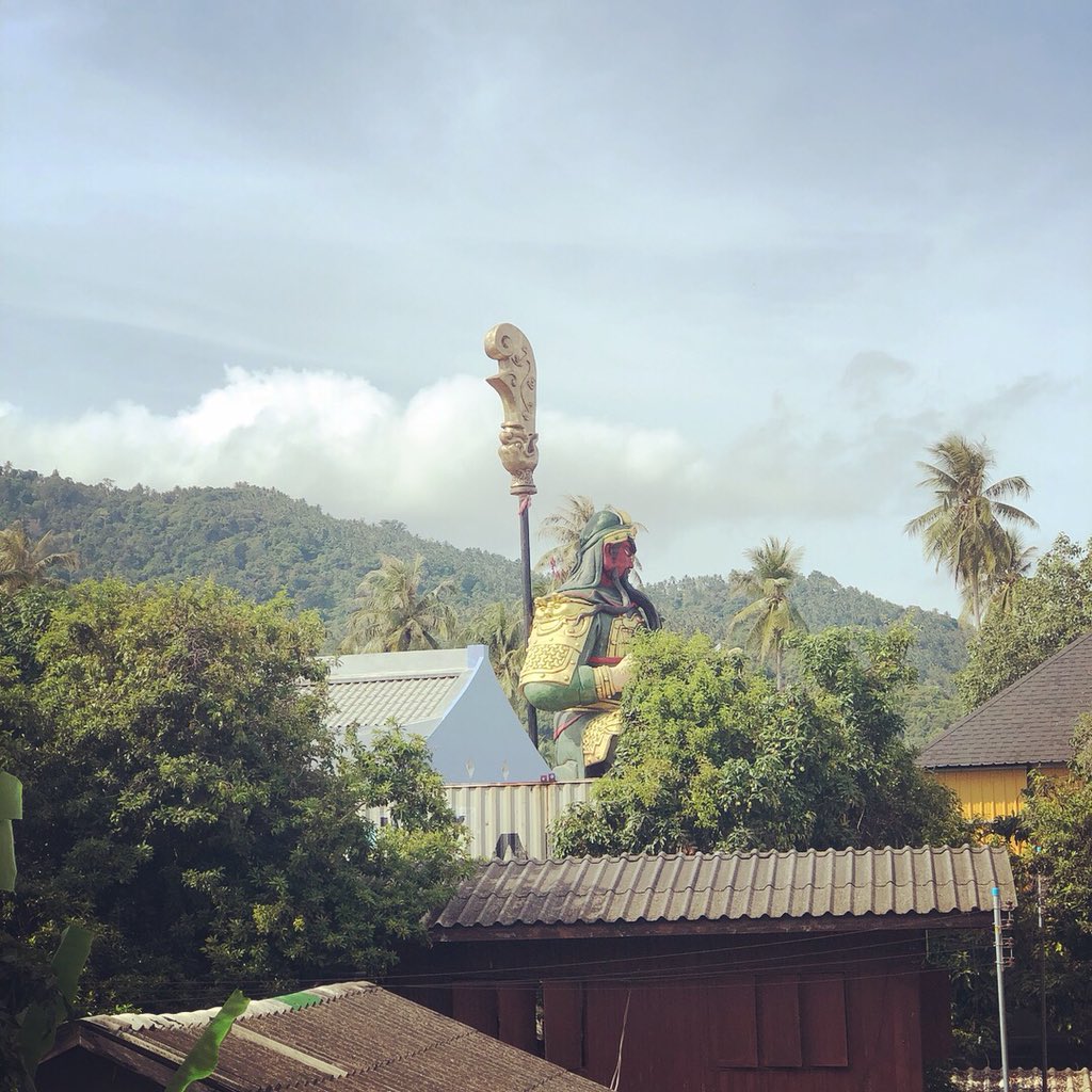 noemiruth's tweet photo. I am missing this office view from the #ContentCastle. #backhome #mobileoffice #remotework #havelaptopwilltravel #kohsamui #thailand https://t.co/2bsjnDi1Tl
