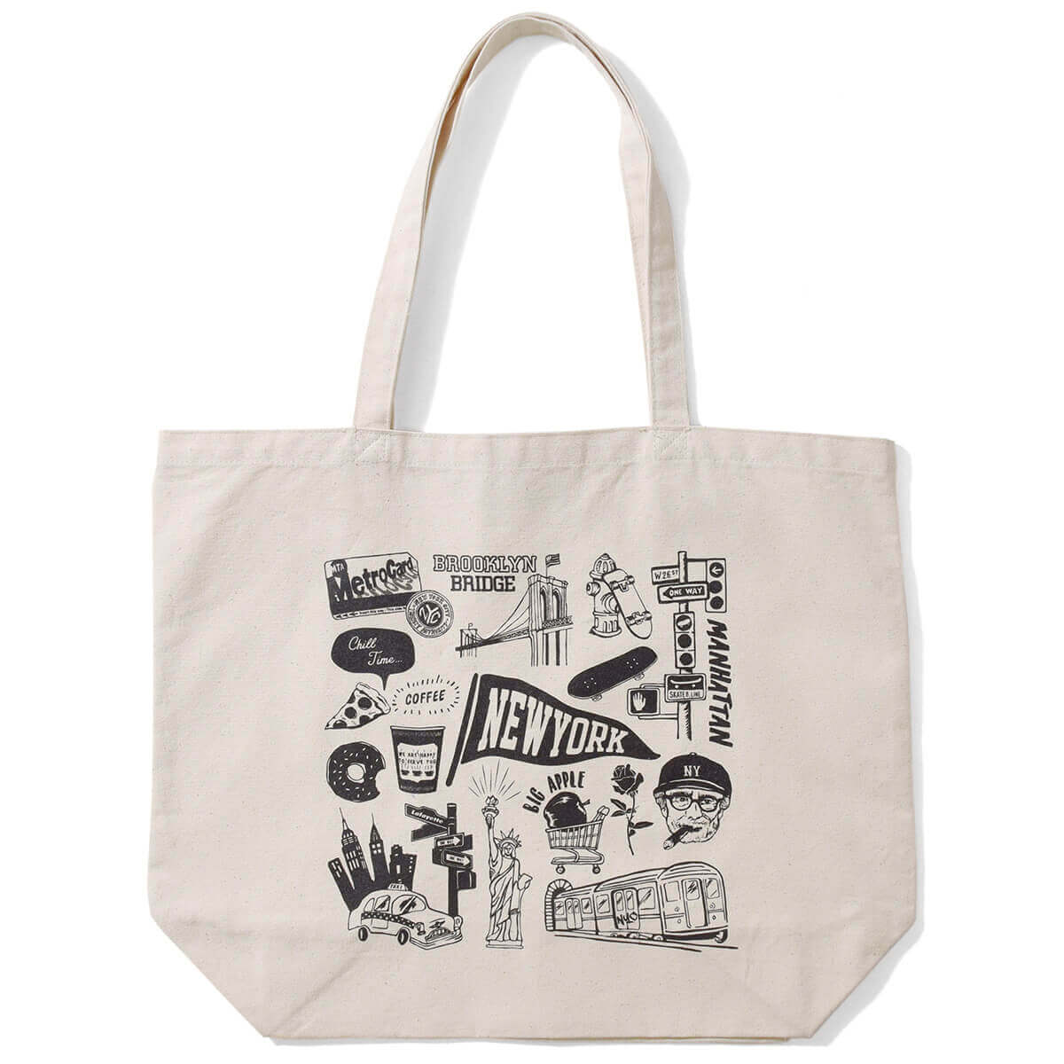 Xtr Crew Lafayette Ny Souvenir Canvas Tote Bag 手書きのポップなイラスト を落とし込んだトートバック ニューヨークのローカルで売られているお土産品を思わせるデザインが可愛らしい仕上がり T Co 5epdppjxnr T Co 0keyfket Twitter