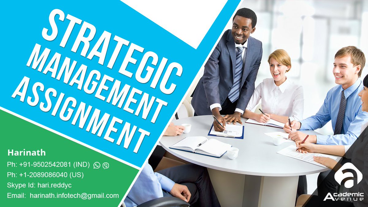 academic_avenue's tweet image. bit.ly/2HipqUQ
#AcademicAvenue offer Strategic Management Assignment Help online is a homework writing service provided by the team of skilled management experts.
#StrategicManagementAssignmentHelp
#StrategicManagementAssignmentWritingService