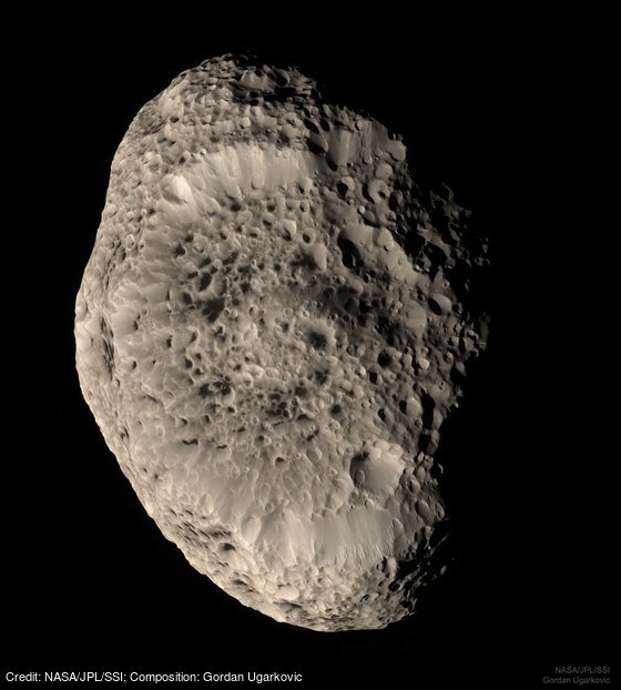apod's tweet photo. Saturns Hyperion in Natural Color: https://t.co/O9mPBLTsNI by @NASA @NASAJPL /SSI;sComposition:sGordan Ugarkovic https://t.co/XO7aweTycq