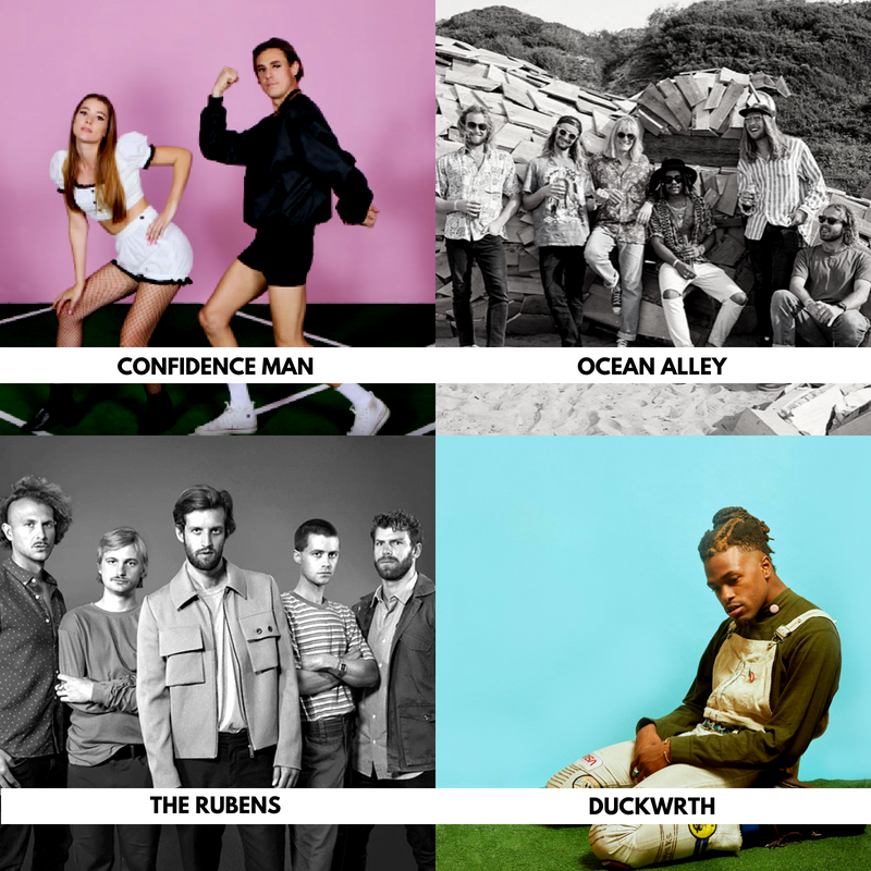 giggedin's tweet photo. @confidencemanTM. @oceanalleyau. @therubensmusic. @DUCKWRTH. If this isn't a big week then what is?! https://t.co/4ukbth6xrA