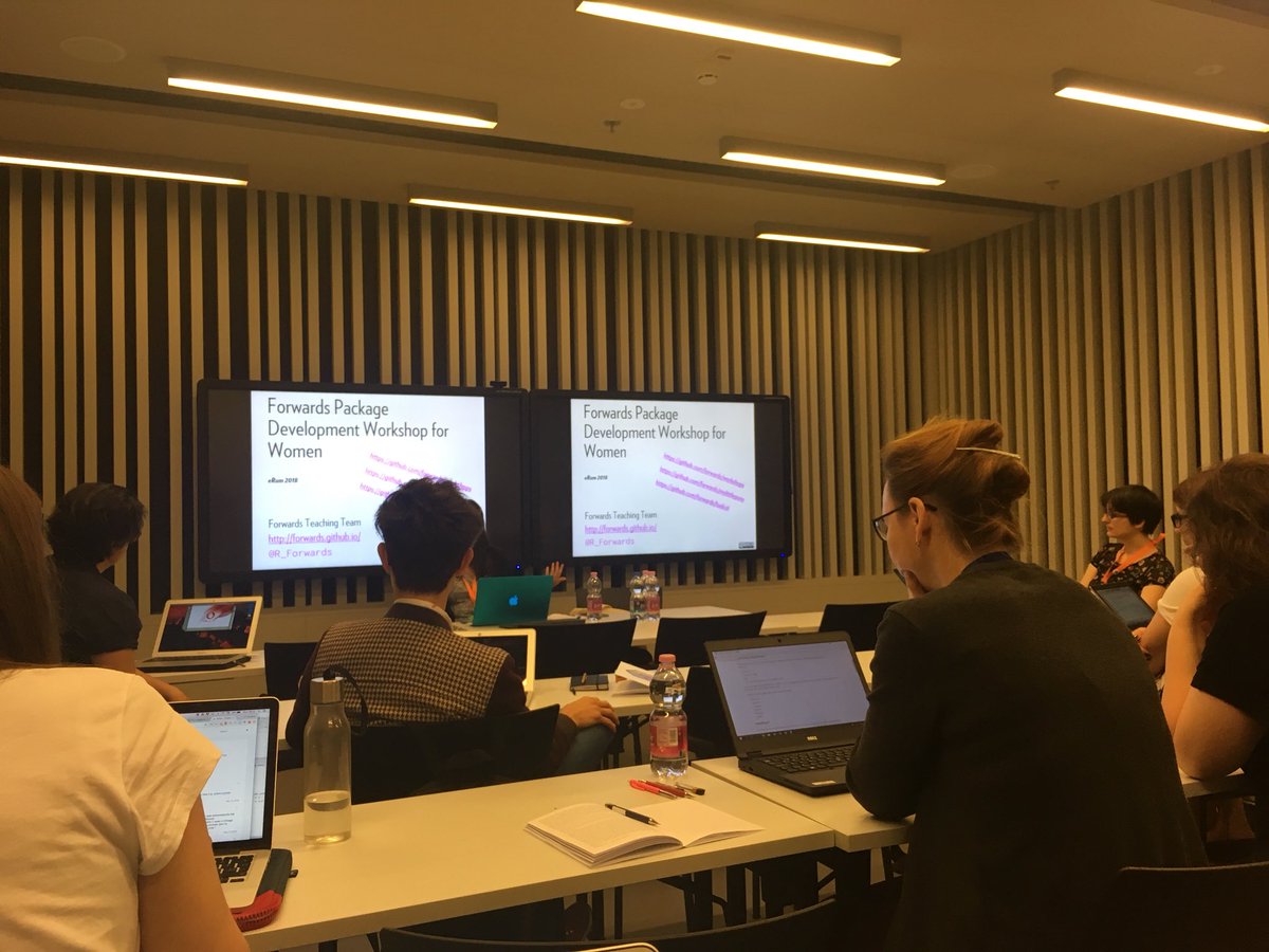 RLadiesLivUK's tweet photo. We’re off! Today sounds super interesting and the pastries for brekkie weren’t bad either! #eRum2018 #budapest #rforwards https://t.co/ENvkL19byz