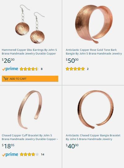 KaiteSusan's tweet photo. Cool Hand Crafted Copper Jewelry by jewelry artist John S. Brana featured on Amazon Handmade https://t.co/uofSabANx2 #copperjewelry #copperbracelets #BranaJewelry #jewelry #amazonhandmade https://t.co/baE25eaHvv