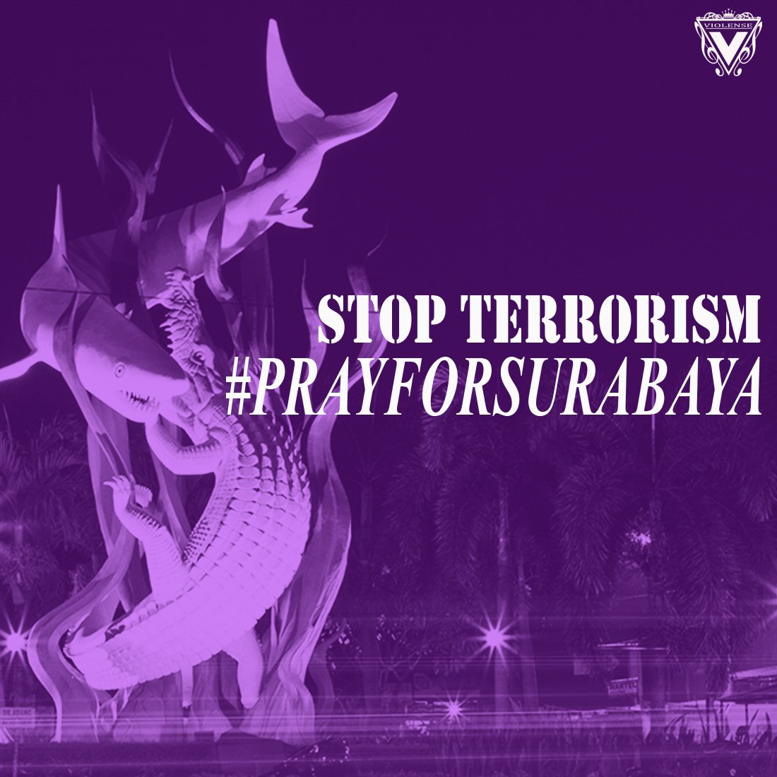 Violense_ID's tweet photo. Turut Berbela Sungkawa atas Kejadian Terorisme di Surabaya dan Sidoarjo. Lawan segala bentuk Terorisme, Terrorisme has No Religion.
Stay Safe Everyone 
#prayforsurabaya https://t.co/jZs4pbLW9t