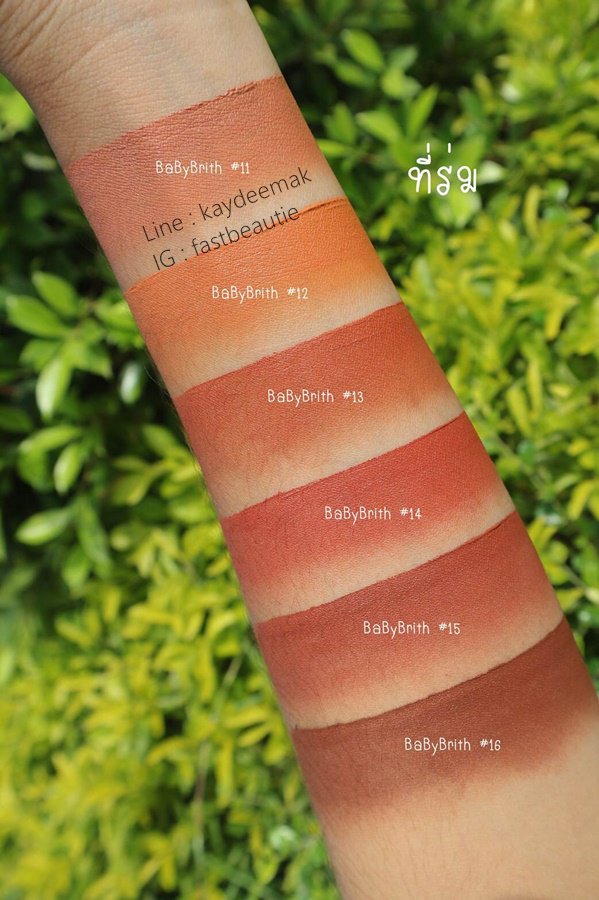 makeupchilli's tweet photo. Baby Bright Lip &amp; Cheek Matte Tint ลิปสติกที่ใช้ทาได้ ทั้งแก้ม และปาก เนื้อลิปนุ่ม ทาง่ายบางเบา  มีให้เลือกถึง 20 สีเลยที่เดียว แจ่มจรัส เป๊ะปัง 

แท่งละ 80 บาท 
.
#ginaglam #neecara #Kaxier #ลิปแฟชั่น #ลิปสติก #อายแชโดว์ #ลิปเซต #ลิปแมท #ทาตา #บลัชออน #ปัดแก้ม #sivanna https://t.co/e4rPzsSJMB
