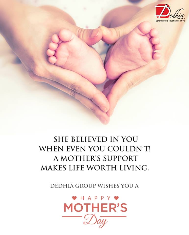 DedhiaGroup's tweet photo. Dedhia Group wishes all the Mothers a very Happy Mother's Day

#MothersDay #MothersDay2018 #MothersLove #UnconditionalLove #NeverEndingBond https://t.co/SdAMgJAOpm