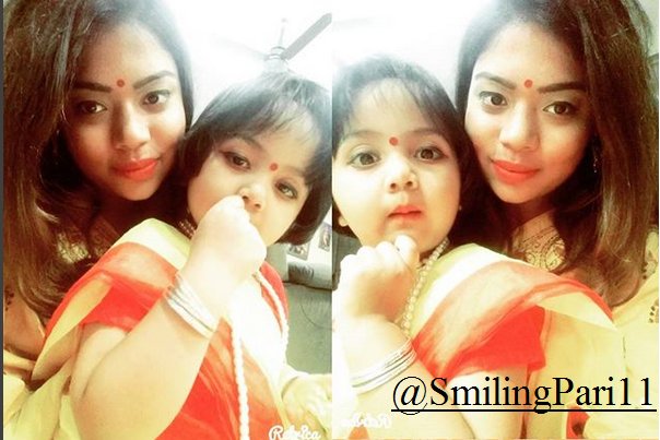 SmilingPari11's tweet photo. @myntra #MyntraSuperMom 
My baby and Me in similar Outfit https://t.co/m4jPYf7qMU
