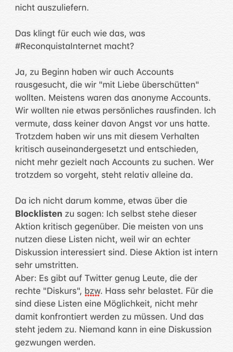 Art1IGG's tweet photo. Zum Thema: #ReconquistaInternet, Blocklisten und Methodik https://t.co/d0uVHprNYT