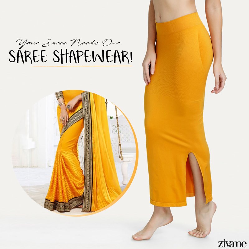 Zivame on X: Whether It's A Chiffon Or A Kanjeevaram Silk, Our Saree  Shapewear Has The Strength (And Colours) To Give You A Smooth Drape Under  Anything! 👌 Get Your Saree Shapewear