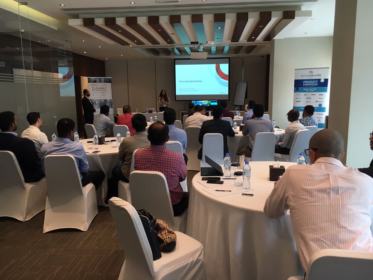 MindwareVAD's tweet photo. Falguni Jesrani with the opening note at the Polycom Deep Dive Session in Dubai. Stay tuned for more updates!
#MindwareEvent #Mindware #Polycom https://t.co/evOr4WLADE